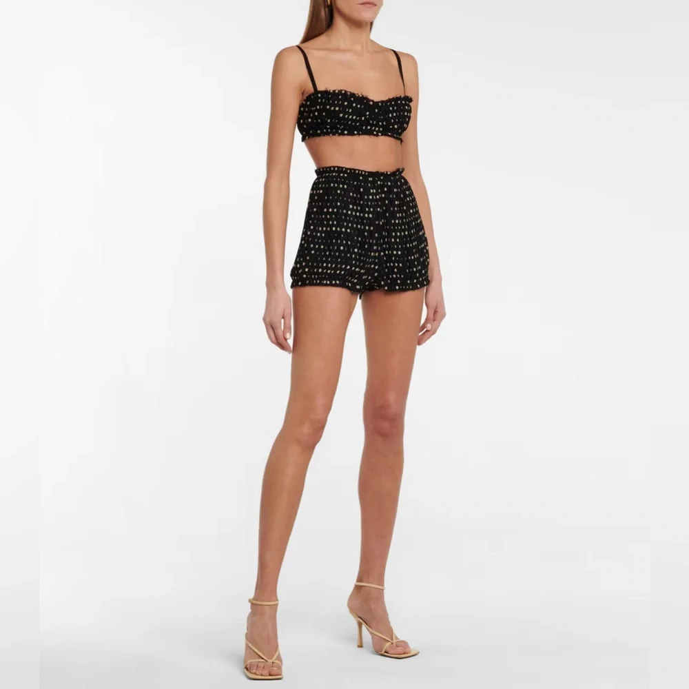 Khaite Hilary Mini Shorts in Cotton